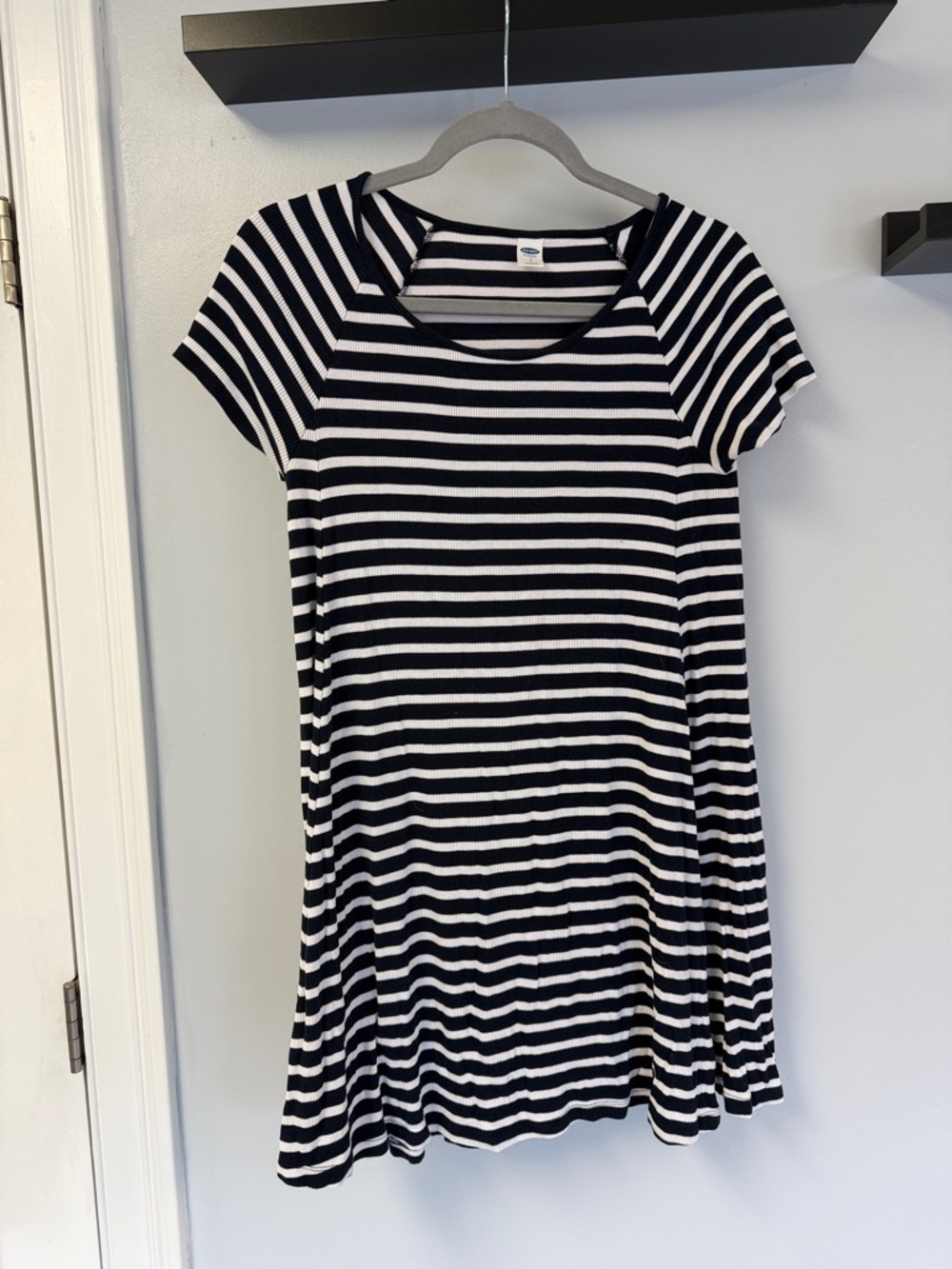 Old Navy Striped Flowy T-Shirt Dress